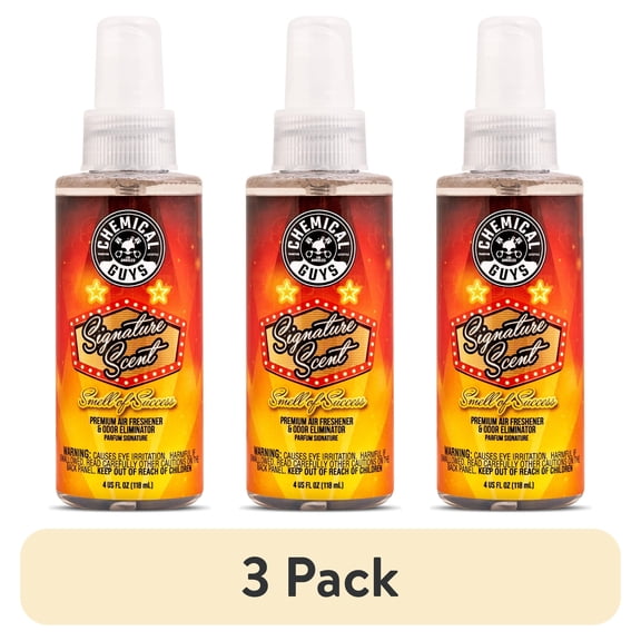(3 pack) Chemical Guys Signature Scent Air Freshener and Odor Eliminator 4 Ounce