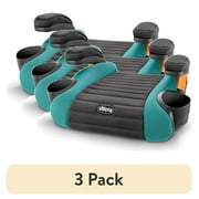 3 pack Chicco GoFit Backless Booster Car Seat - Raindrop Blue, New
