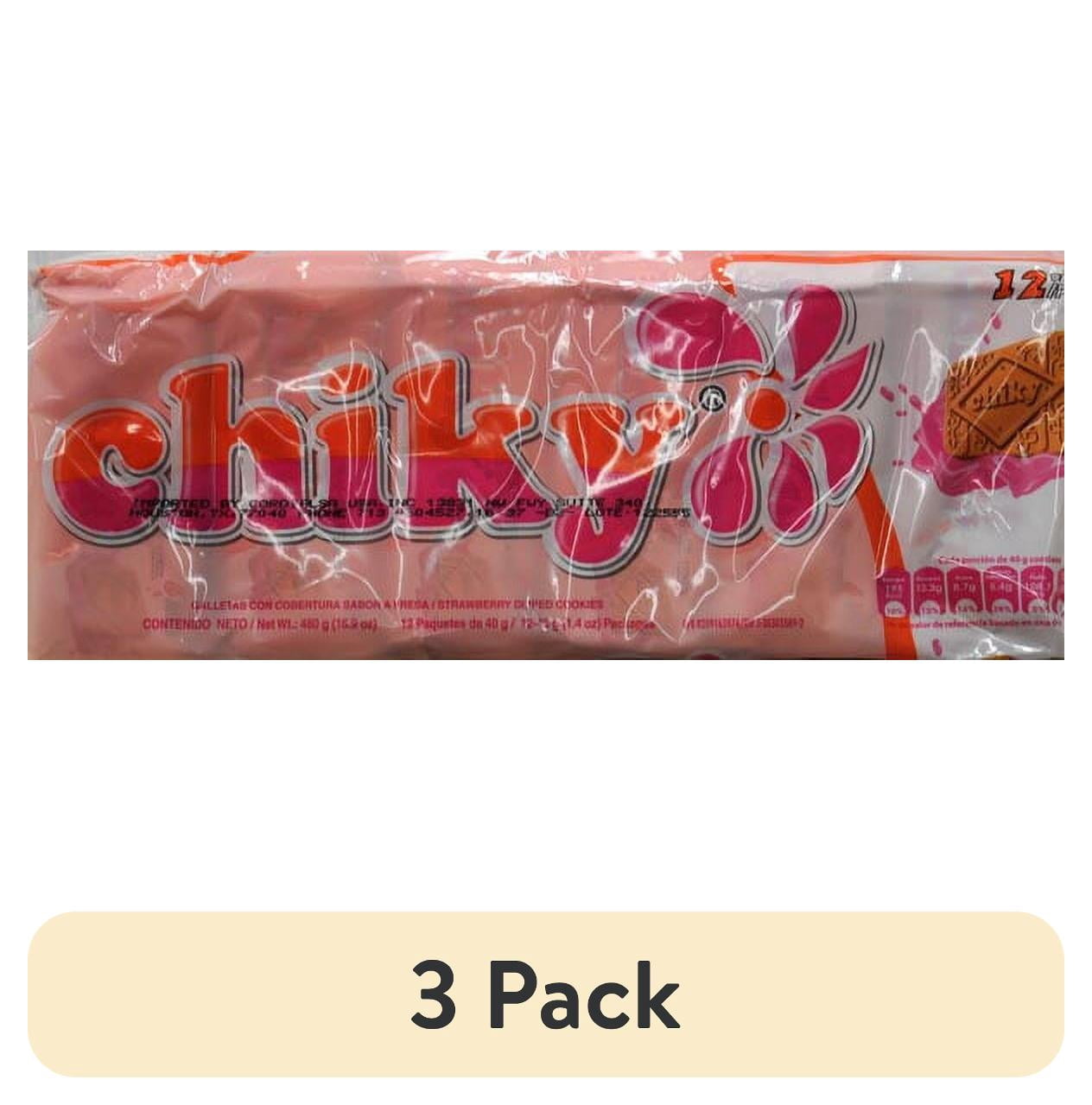 (3 pack) Chiky Strawberry Cookies, 16.9 oz Tray