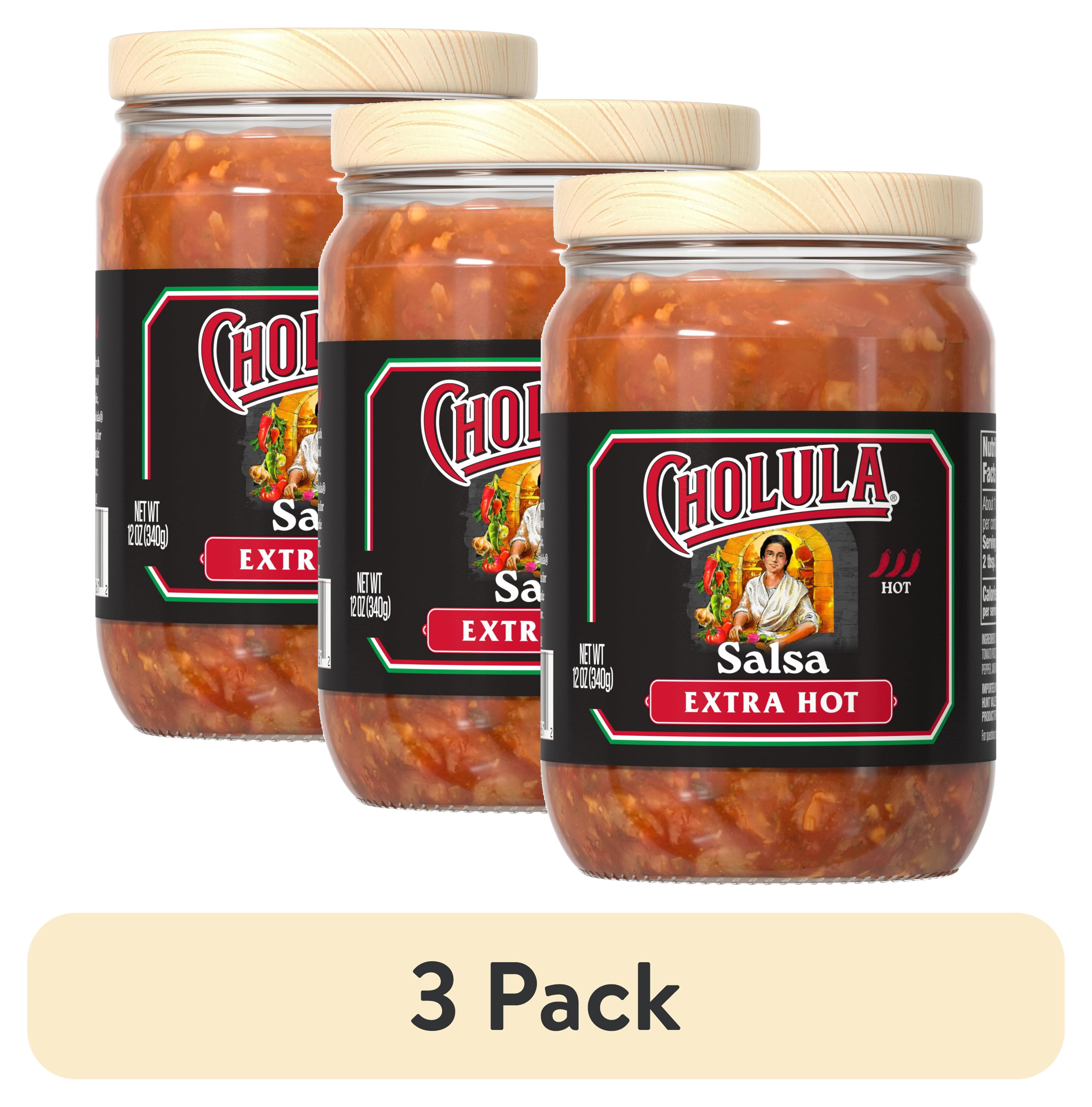 (3 pack) Cholula Original Hot Salsa, 12.0 oz Bottle