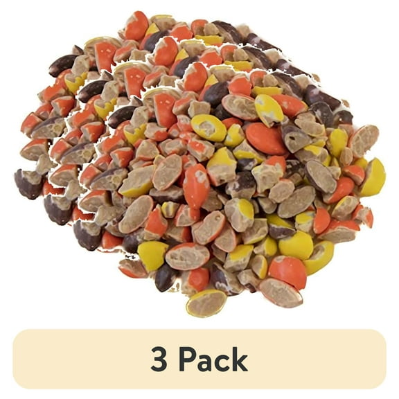 (3 pack) Chopped Candy Ice Cream Topping by T.R. Toppers | 5 Pound Bulk Bag (Peanut Butter Candy Pieces)