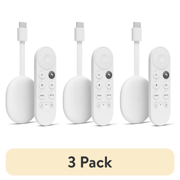 3 pack) Chromecast with Google TV (HD) - Streaming Device