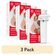 3 pack Cirkul LifeSip Strawberry Flavor Cartridge, Drink Mix, 1-Pack