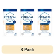 3 pack Citracal Slow Release 1200 Calcium with Vitamin D3, Bone Health Support, Coated Caplets, 80 Count