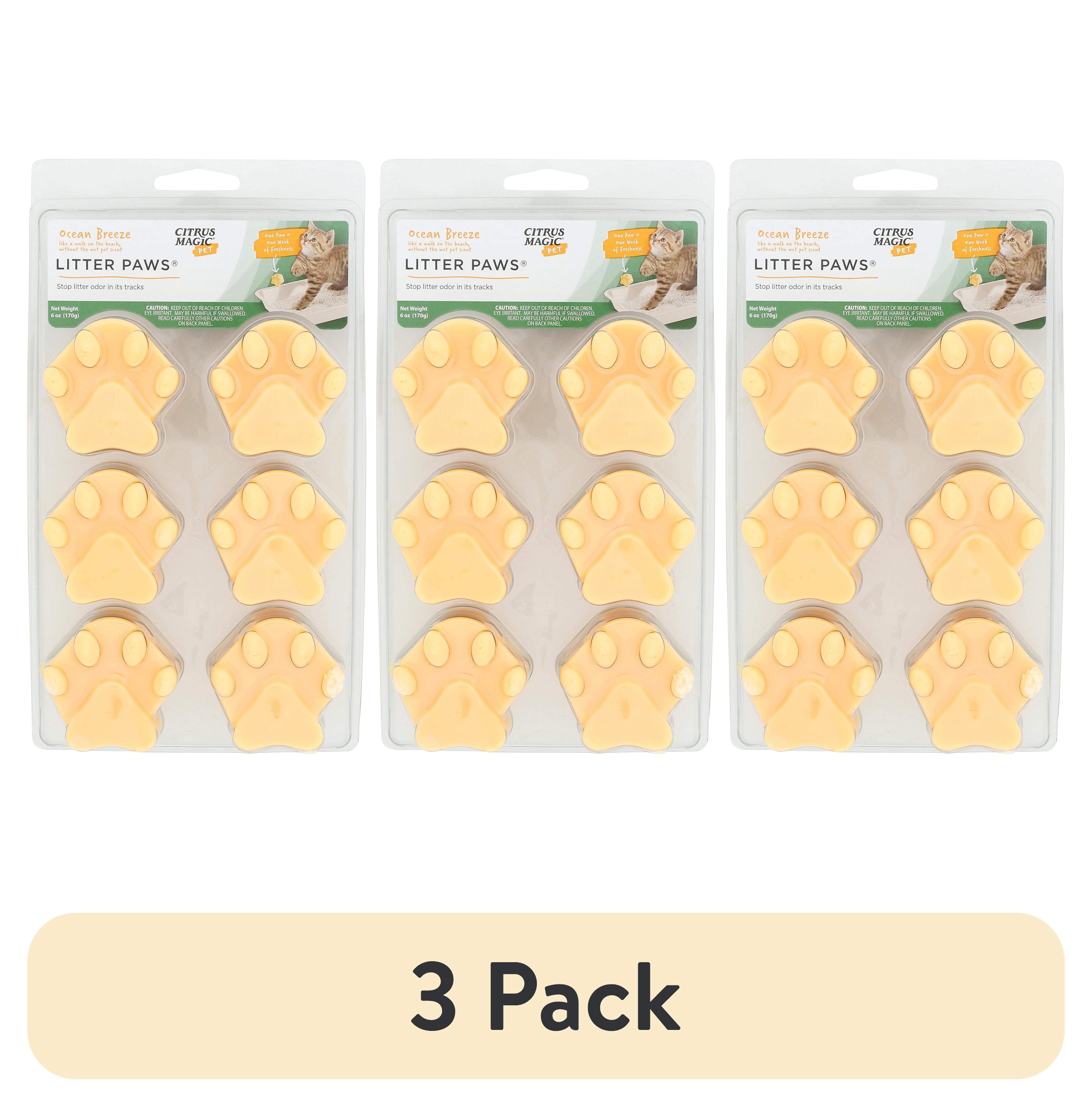 (3 pack) Citrus Magic Pet Odor Control Pods for Litter Ocean Breeze, Pack of 6, 6-Count Each