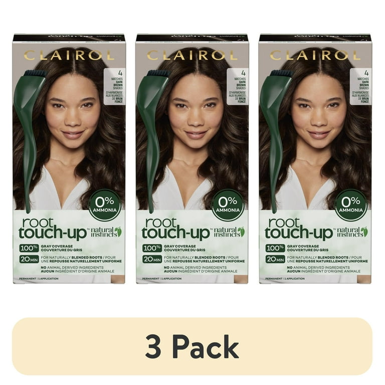 3 pack) Clairol Root Touch-Up Natural Instincts Permanent Hair Dye