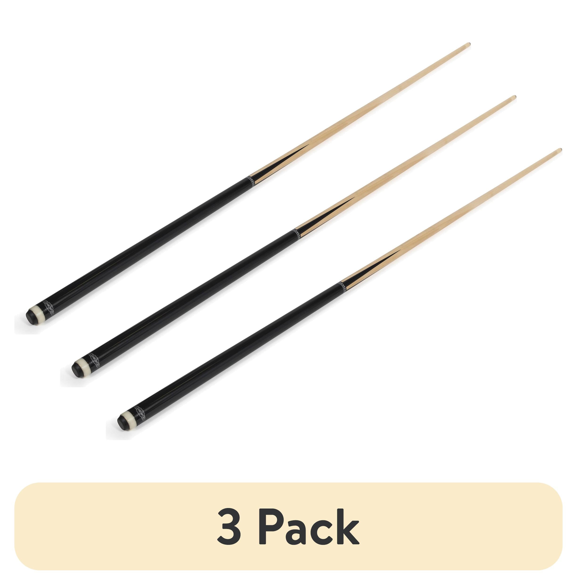 (3 pack) Classic Sport Point Break 57 in. Solid Wood 1-Piece Billiard Cue Pool Stick by EastPoint Sports