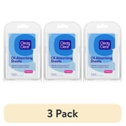 3 pack Clean & Clear Essentials Oil Absorbing Sheets for Oily Skin, 50 Count
