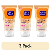 3 pack Clean & Clear Morning Burst Oil-Free Exfoliating Face Scrub, 5 oz