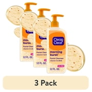 3 pack Clean & Clear Morning Burst Vitamin C Face Wash, 12 fl. oz