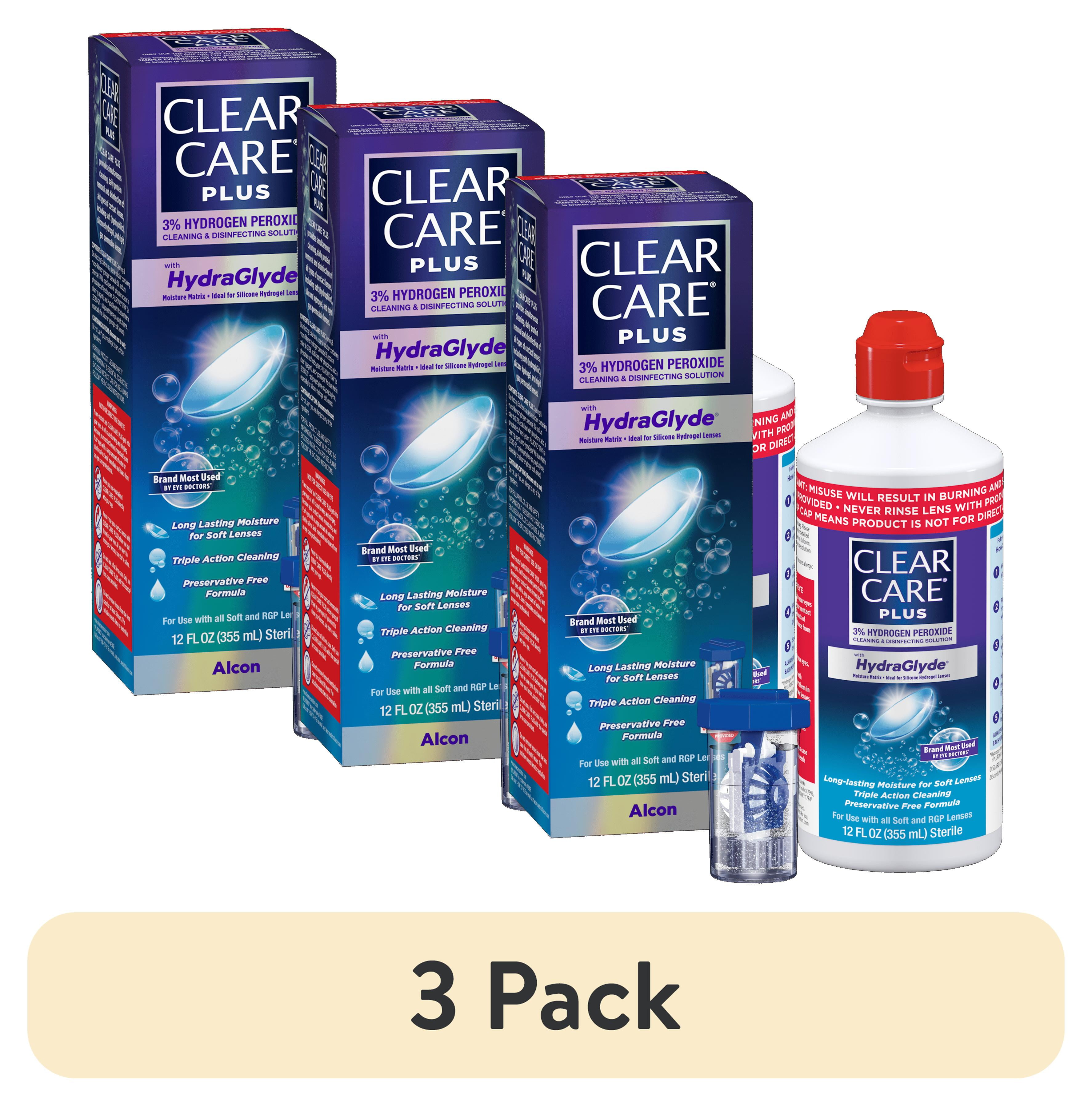 3 pack) Clear Care Plus Cleaning and Disinfecting Contact Lens