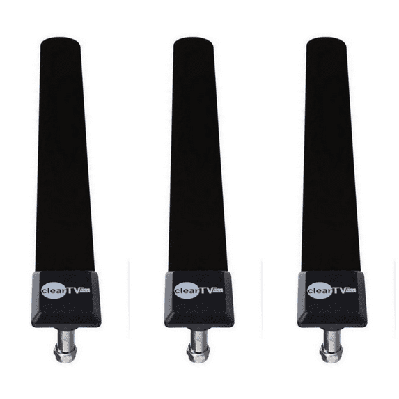 (3 pack) Clear TV Key Digital Indoor Antenna Stick – 150 Miles Range Pickup More Channels with HDTV Signal Receiver Antena Booster Full 1080p HD