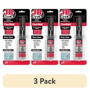 3 pack J-B Weld Clear Weld Syringe 14Ml Hardware Epoxy Adhesive