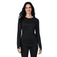 thumbnail image 1 of (3 pack) ClimateRight by Cuddl Duds Women's Thermal Guard Base layer Crew Neck Top, Sizes XS to 4X, 1 of 9