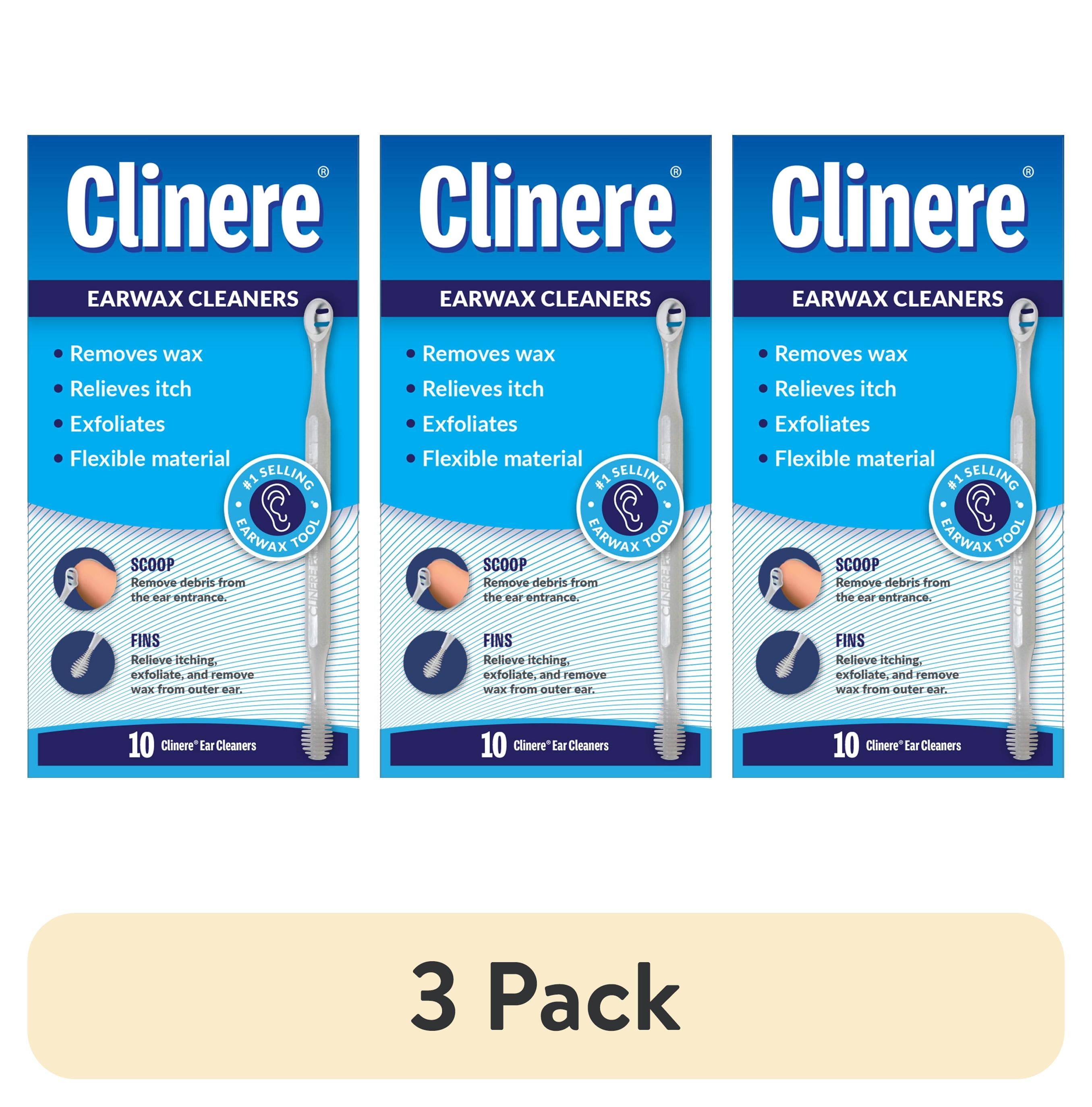 (3 pack) Clinere Ear Cleaners for Earwax Removal, 10 Ct
