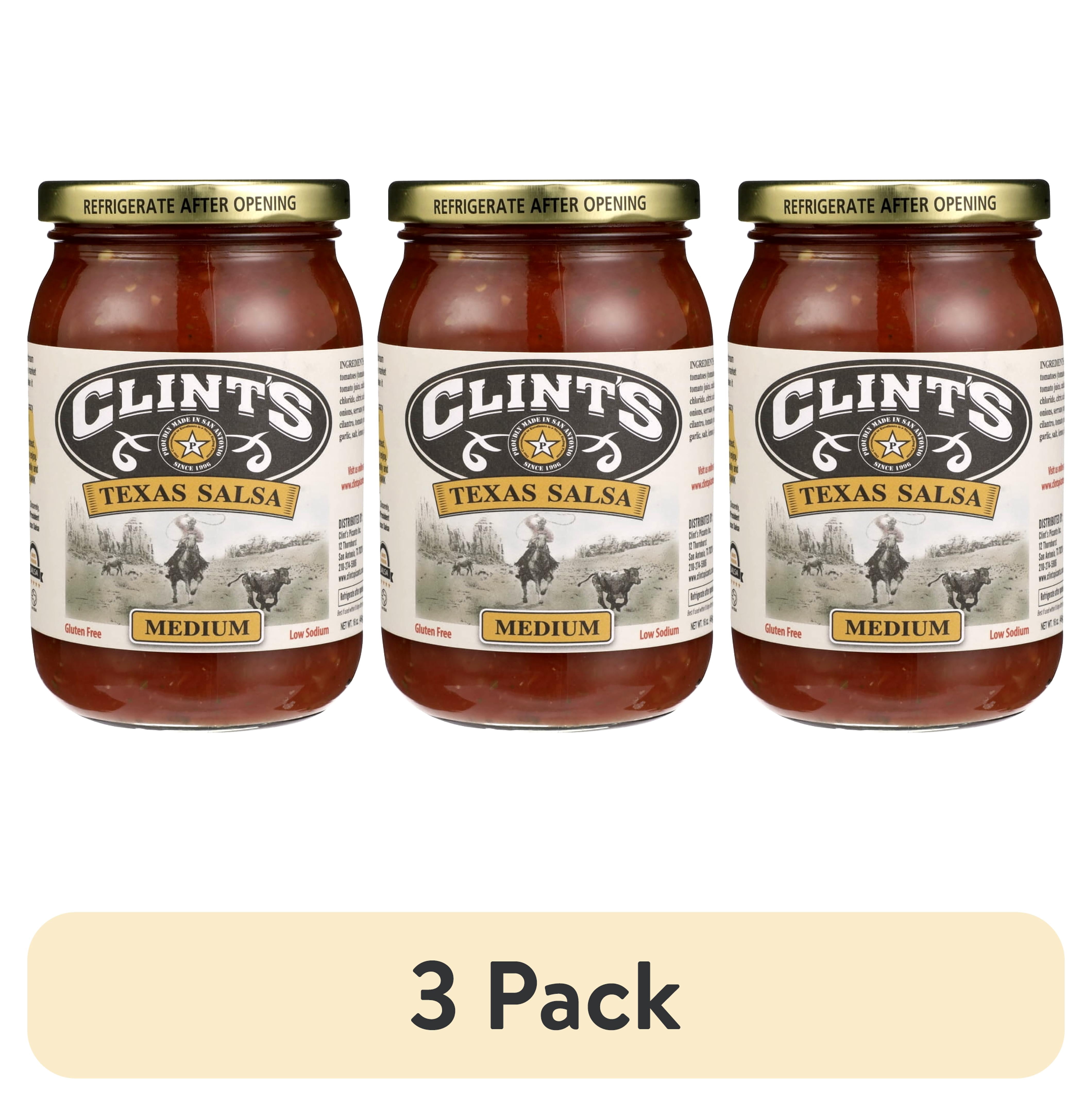 (3 pack) Clint'S Salsa Medium Mexican, 16 Oz