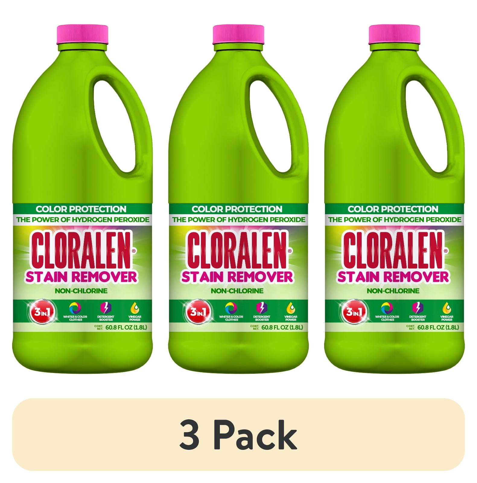 (3 pack) Cloralen Liquid Laundry Stain Remover Detergent, 60.8 fl oz