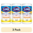 thumbnail image 1 of (3 pack) Clorox Bleach-Free Disinfecting and Cleaning Wipes, Crisp Lemon, 75 Count, 1 of 10