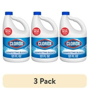 (3 pack) Clorox Disinfecting Liquid Bleach Cleaner, Regular Scent, 121 fl oz