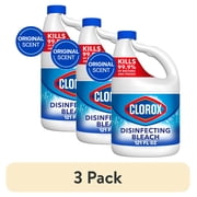 3 pack Clorox Disinfecting Liquid Bleach Cleaner, Regular Scent, 121 fl oz