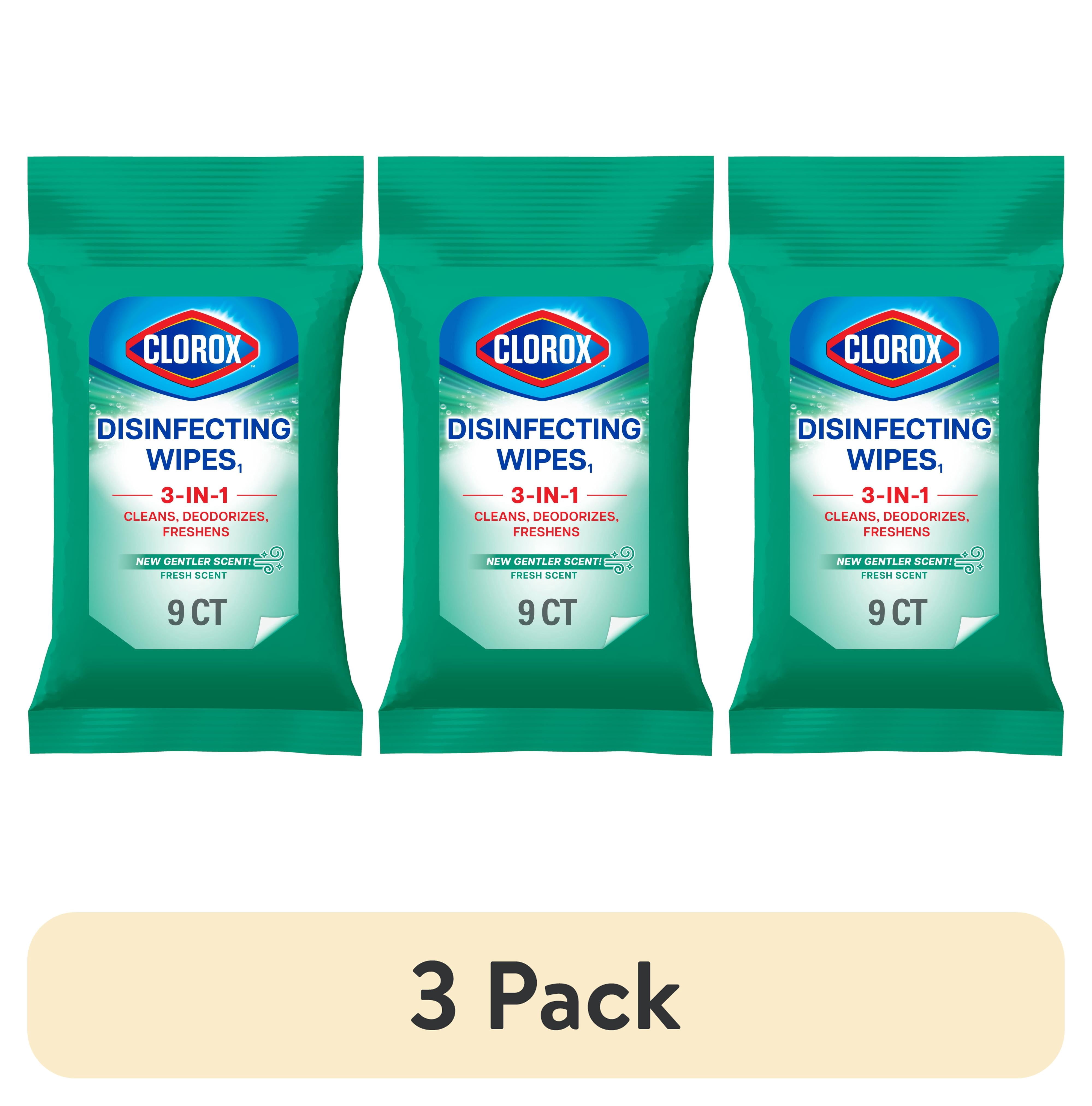 Clorox Fresh Scent Disinfecting Cleaning Wipes Pouch (9-Count) 01665