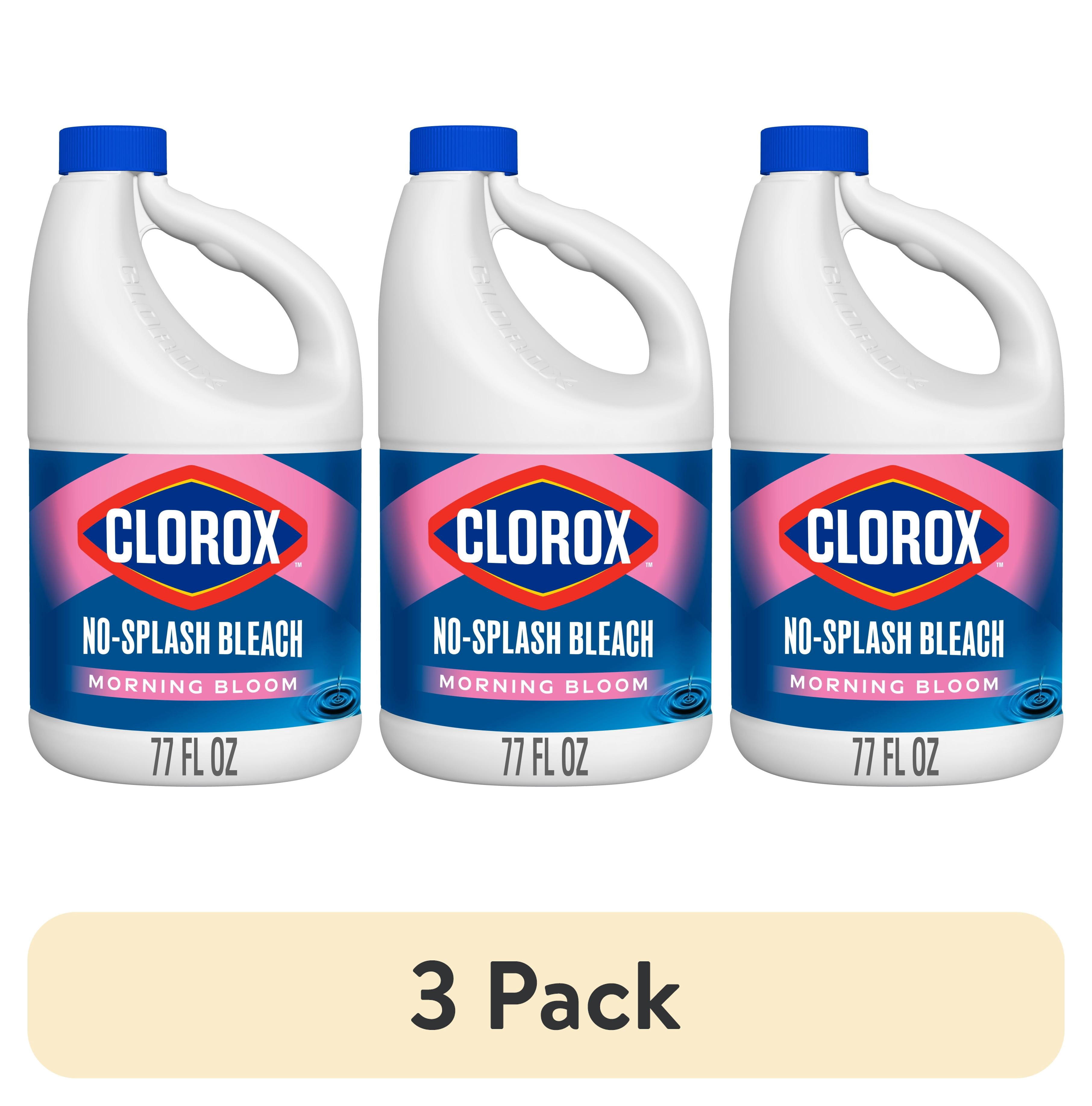 (3 pack) Clorox No Splash Bleach, Morning Bloom, 77 fl oz