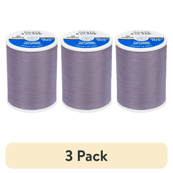 (3 pack) Coats & Clark 300 Yards Vintage Thread-Light Purple