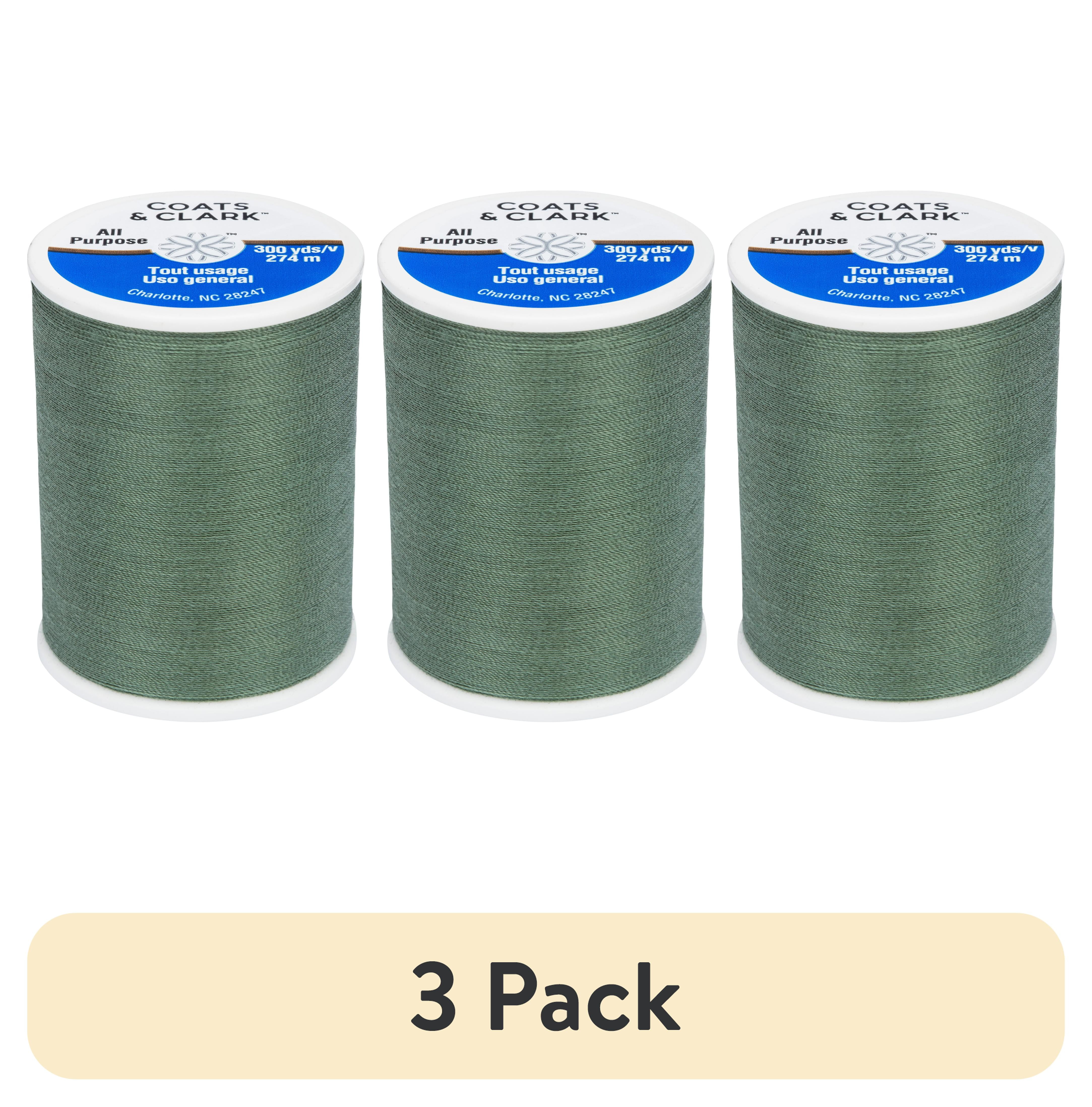 (3 pack) Coats & Clark All Purpose Dual Duty Thread, Medium, 300 Yards ...