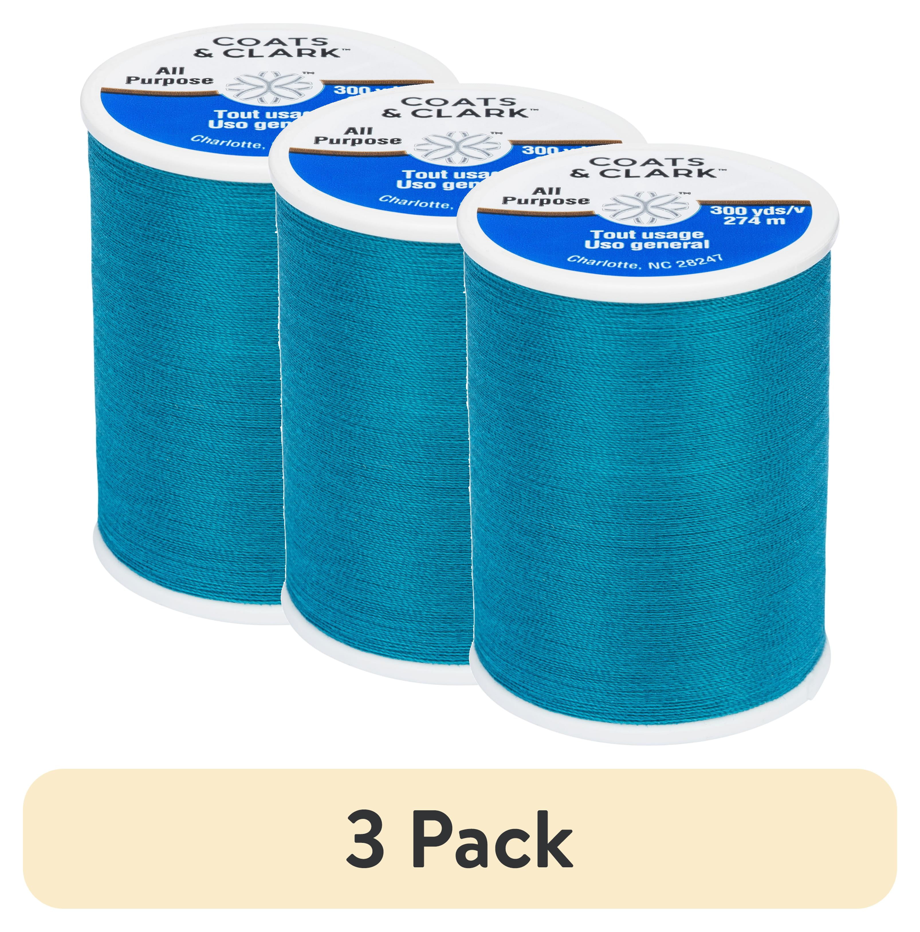 (3 pack) Coats & Clark All Purpose Mallard Polyester Thread, 300 Yards