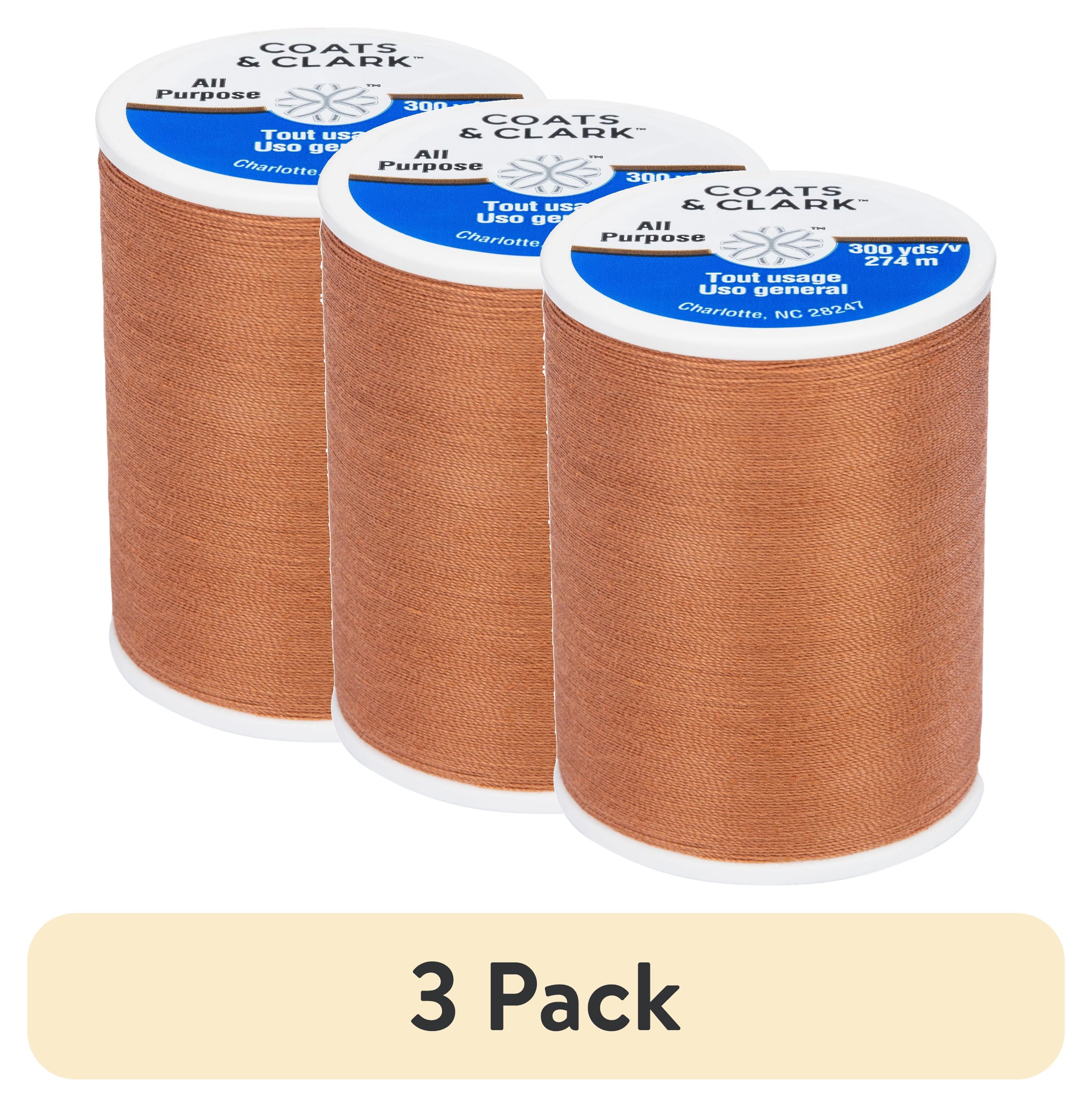 Sugar Polyesters (3 pack) Coats & Clark All Purpose Maple Sugar Polyester Thread, 300 ...