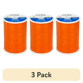 (3 pack) Coats & Clark Orange Polyester All Purpose Sewing Thread, 500 Yards