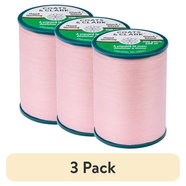 Coats & Clark Cotton Quilting Thread 3-Pack With Seam Ripper | 250 Yards Each Tangerine Color