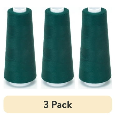 (3 pack) Coats & Clark Surelock Cone Spruce Polyester Thread, 3000 Yards
