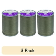(3 pack) Coats & Clark Upholstery Green Linen Nylon Thread, 150 Yards