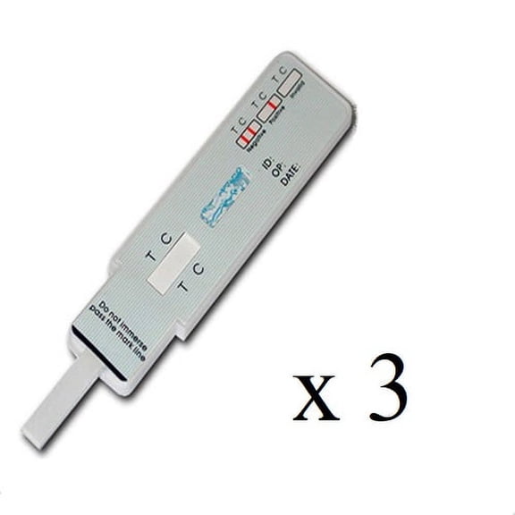 (3 pack) Cocaine (COC) Single Panel Drug Test Dip Card