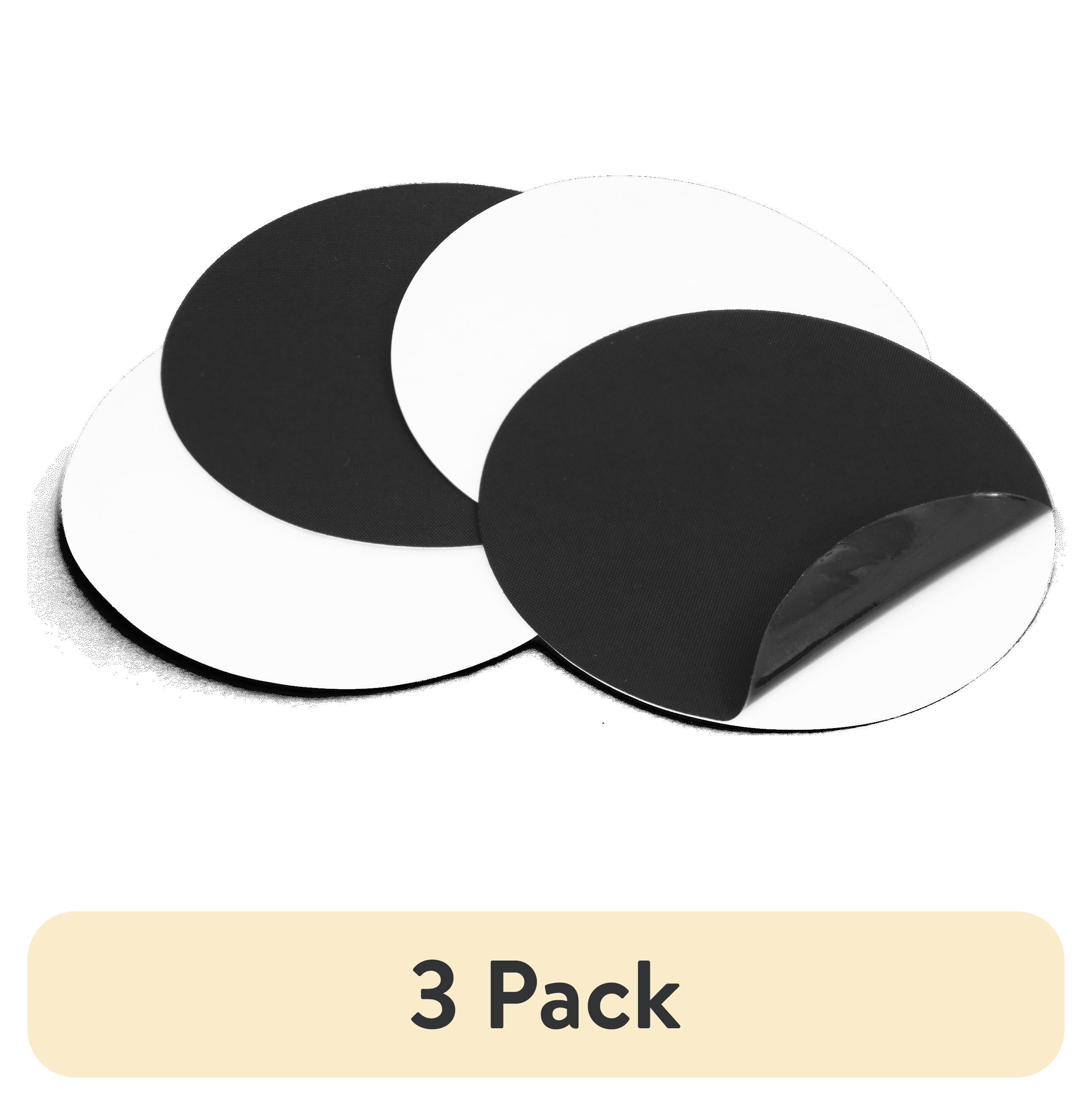 (3 pack) Coghlan's 3-Inch Round Durable Tent and Fabric Repair Patches, Black and Clear, 4 Pack