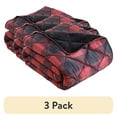 thumbnail image 1 of (3 pack) Coleman Oversized Cozy Warm Outdoor & Indoor Water Repellent Eazy Care Reversible Red/Black Throw Blanket for All Ages, 1 of 8