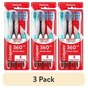 Colgate 360 Advanced Whitening Medium Toothbrush 4ct