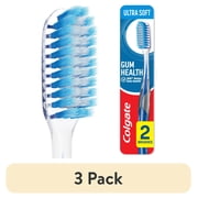 (3 pack) Colgate Gum Health Toothbrush, Ultra Soft, 2 Pack