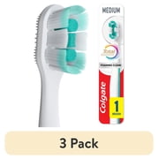 3 pack Colgate Total Active Prevention Foaming Clean Medium Toothbrush, 1 Pack