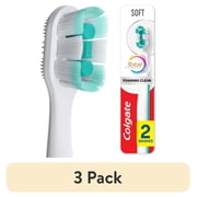 3 pack Colgate Total Active Prevention Foaming Clean Soft Toothbrush, 2 Pack