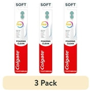 3 pack Colgate Total Active Prevention Foaming Clean Soft Toothbrush