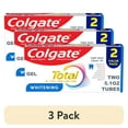 thumbnail interactive-video image 1 of (3 pack) Colgate Total Active Prevention Whitening Gel Toothpaste, Mint, 2 Pack, 5.1 oz, 1 of 18