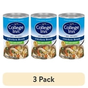 (3 pack) College Inn 40% Less Sodium Chicken Broth, 48 oz Can