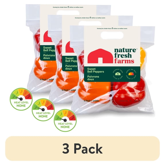 (3 pack) Color Bell Pepper, 4 Count