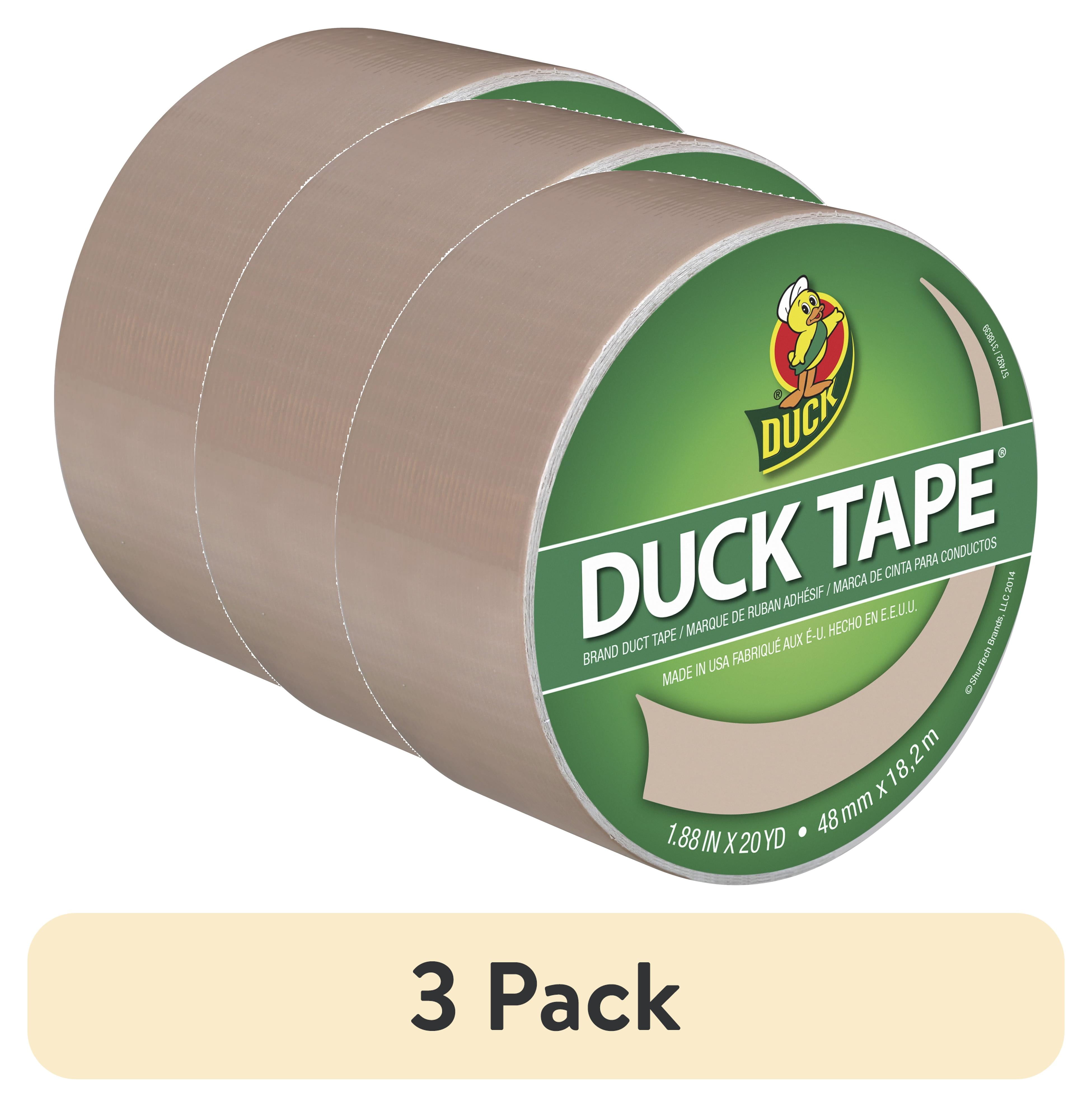 (3 pack) Color Duck Tape Brand Duct Tape, 1.88 in. x 20 yd., Beige