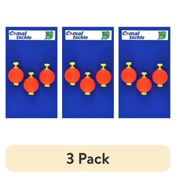 (3 pack) Comal Round Snap-On Float, Red, 3pk