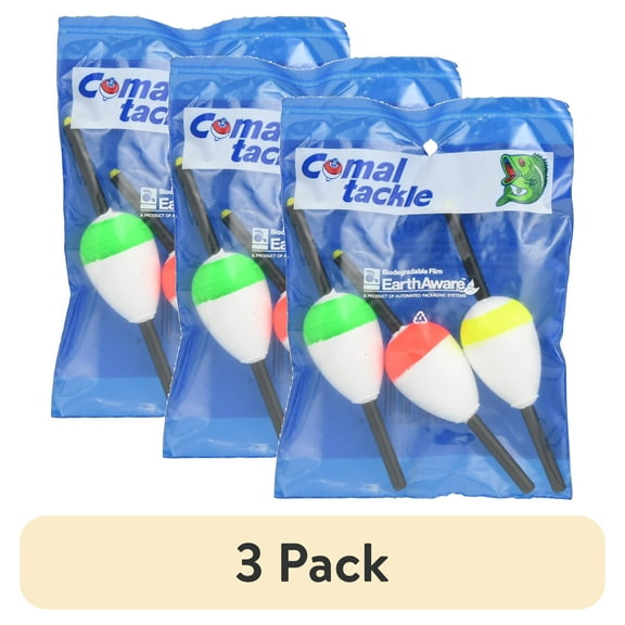 (3 pack) Comal Tackle 1.5" Pear Slip Stick Float Assortment, 3 Pack