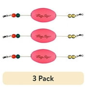 (3 pack) Comal The Bay Slayer Weighted Oval Popper Fishing Float, Pink, 2.5-inch