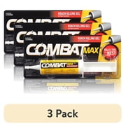 3 pack Combat Max Roach Killing Gel for Indoor and Outdoor Use,1 Syringe, 2.1 fl oz